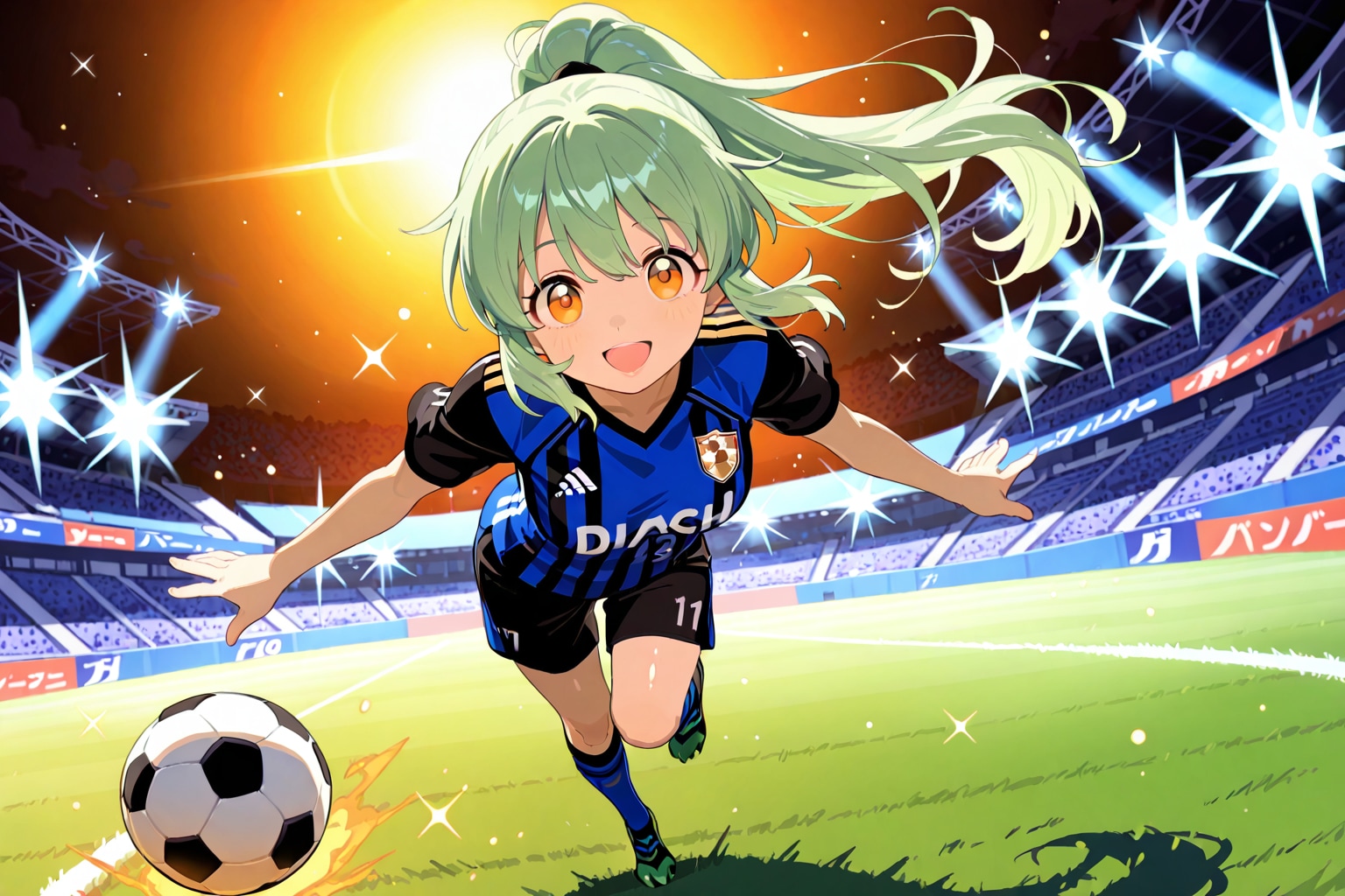 サッカー少女