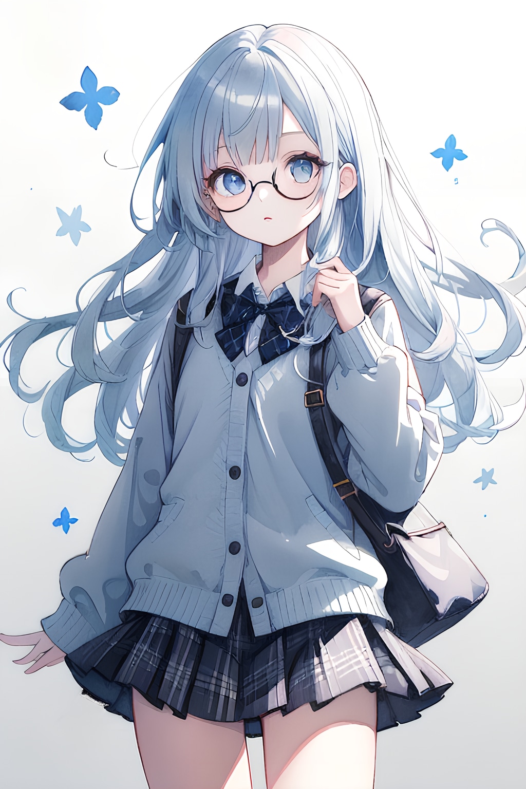 186 シンプルなメガネっ娘