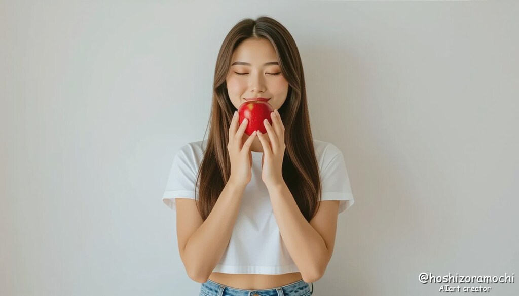 秋の誘惑【りんごの芳香に誘われて】 - Autumn's Temptation [Enticed by the Fragrance of Apples]