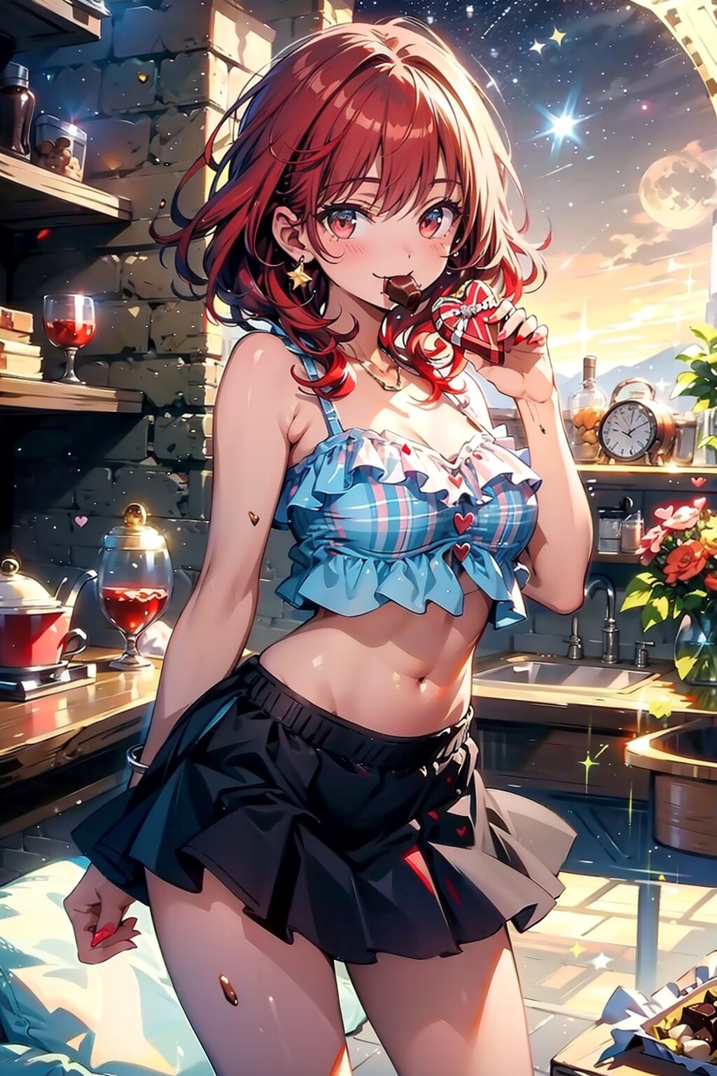 レッド　へそ出し　ウィンク　デフォルト　ウィンクになりませんでした？