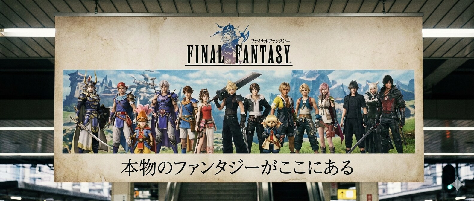 ファイナルファンタジーの広告