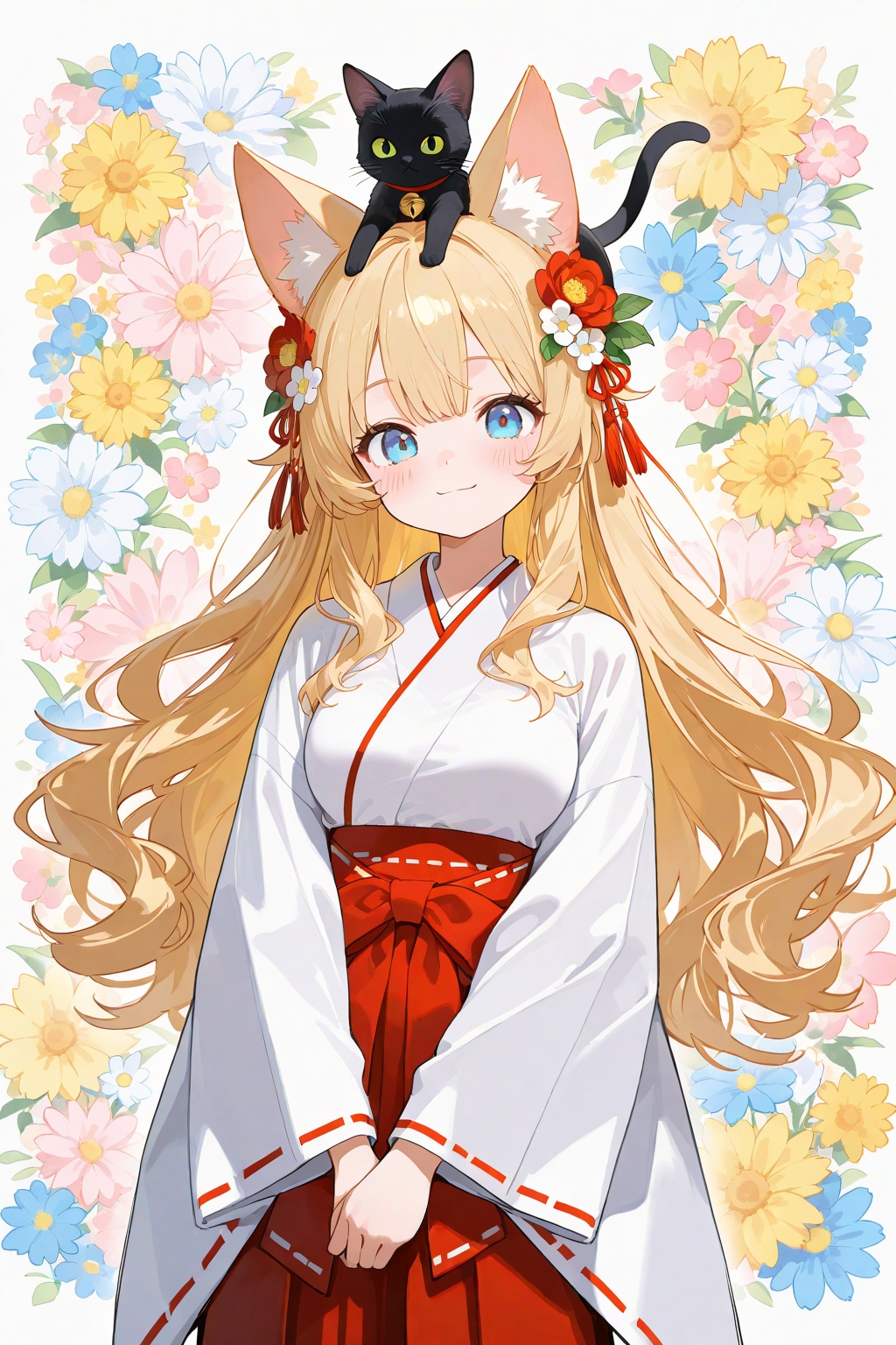 姉巫女様とクロネさん | の人気AIイラスト・グラビア