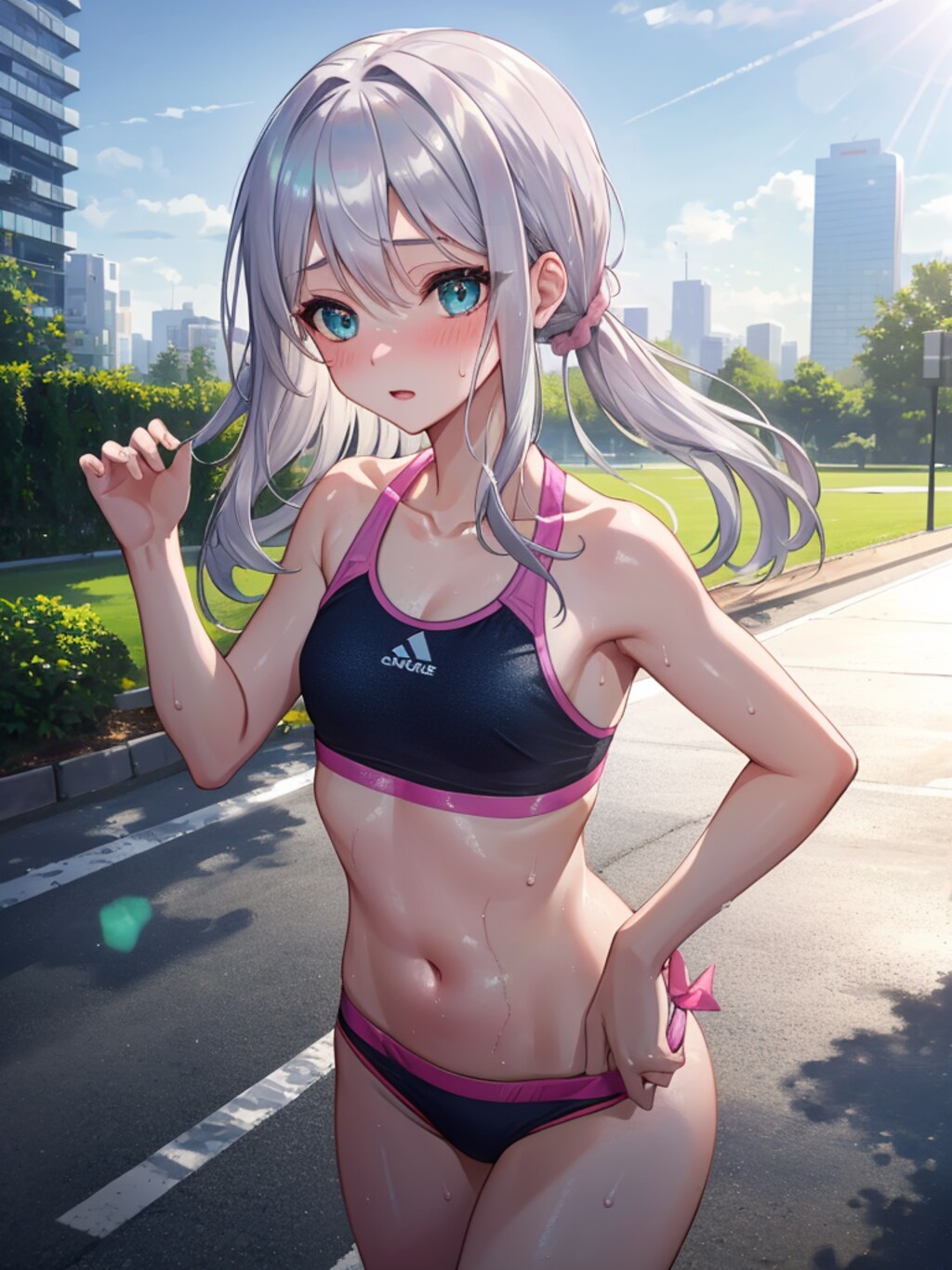ジョギングしてます。一緒にどうですか？