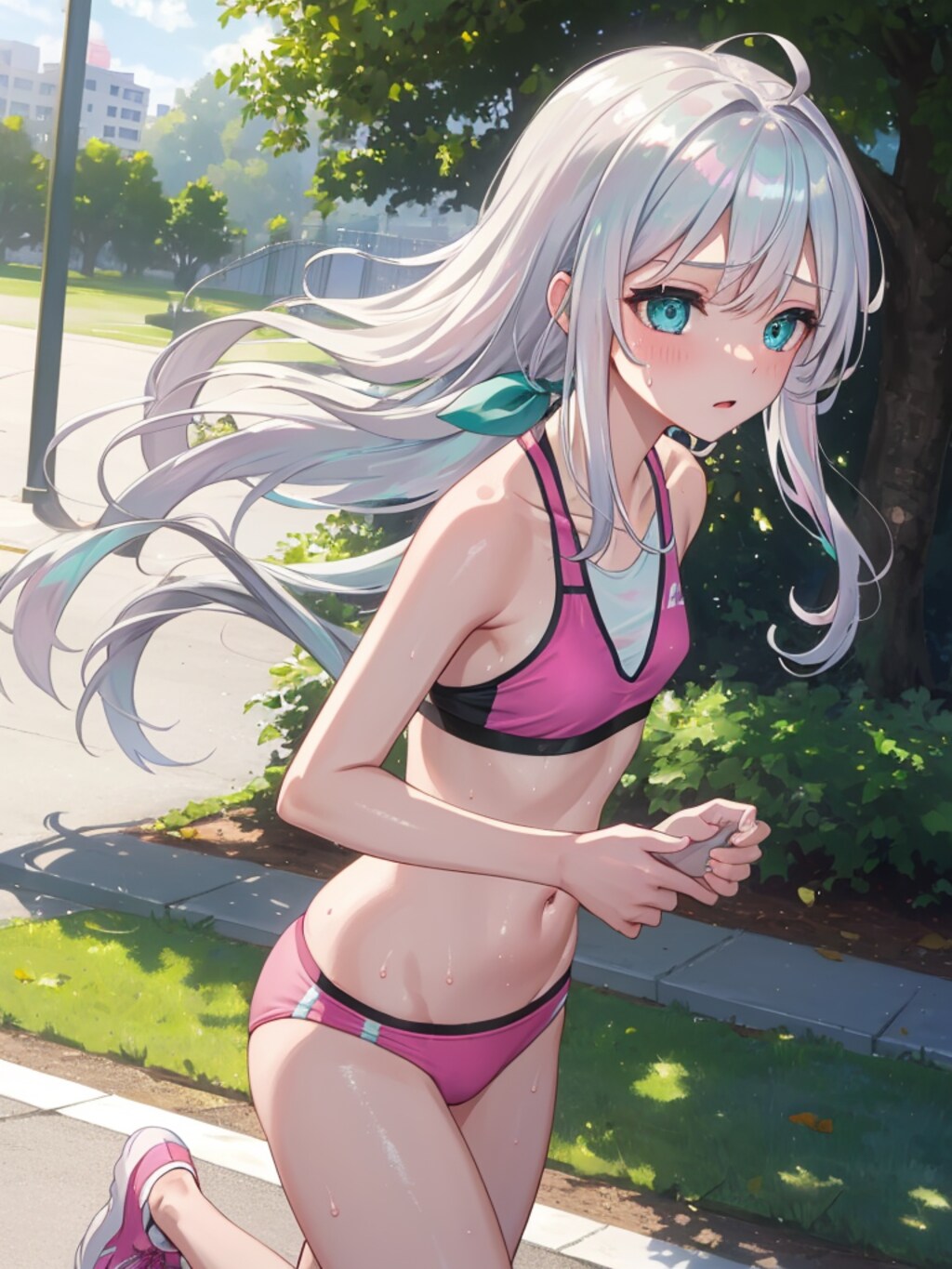 ジョギングしてます。一緒にどうですか？