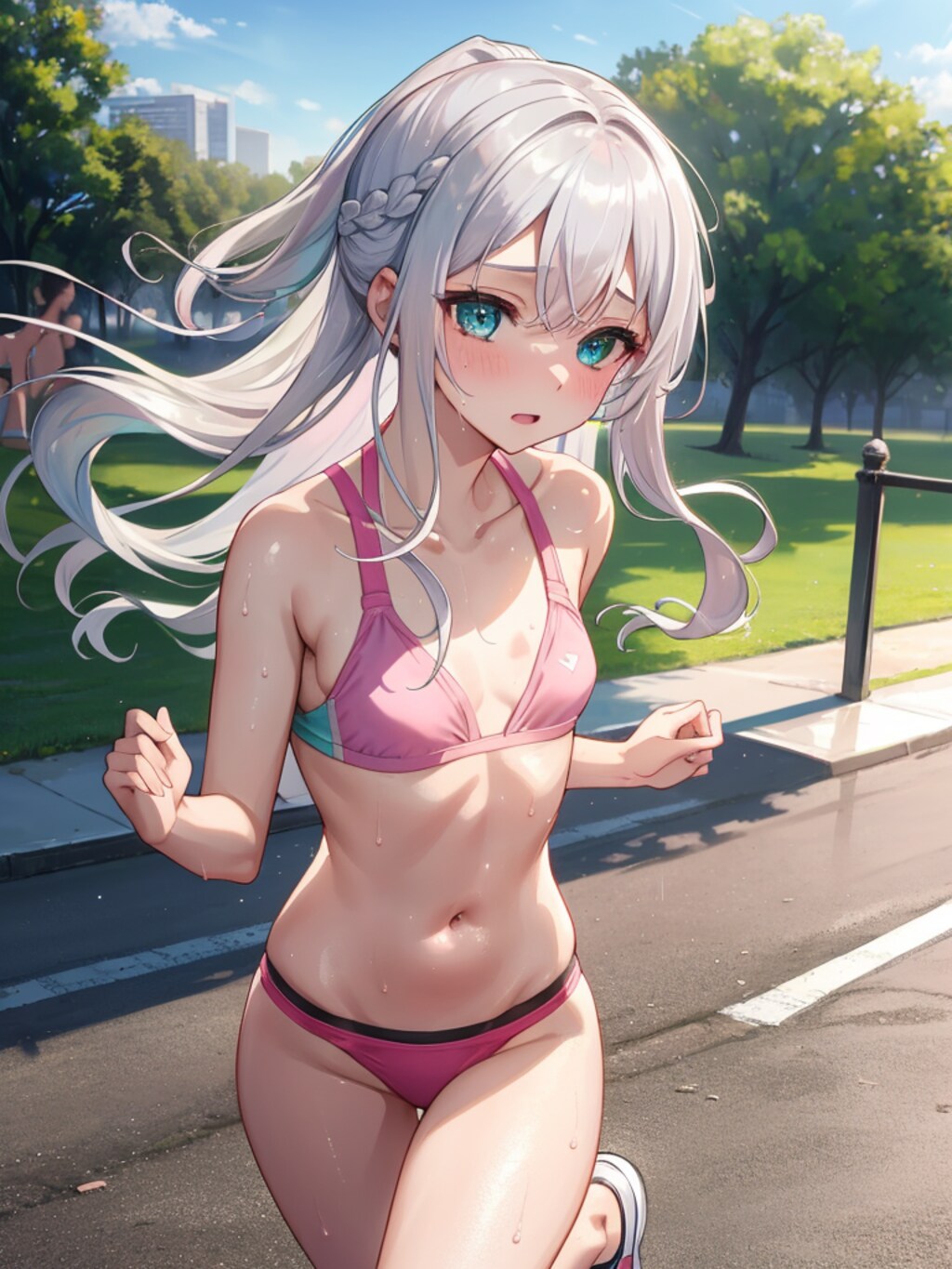 ジョギングしてます。一緒にどうですか？