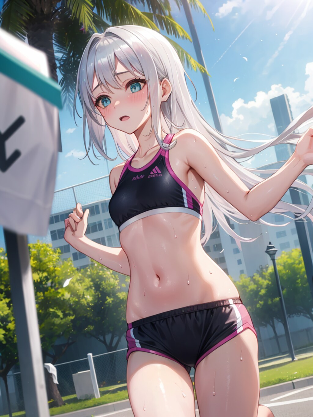 ジョギングしてます。一緒にどうですか？