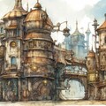 スチームパンク都市 3枚目
