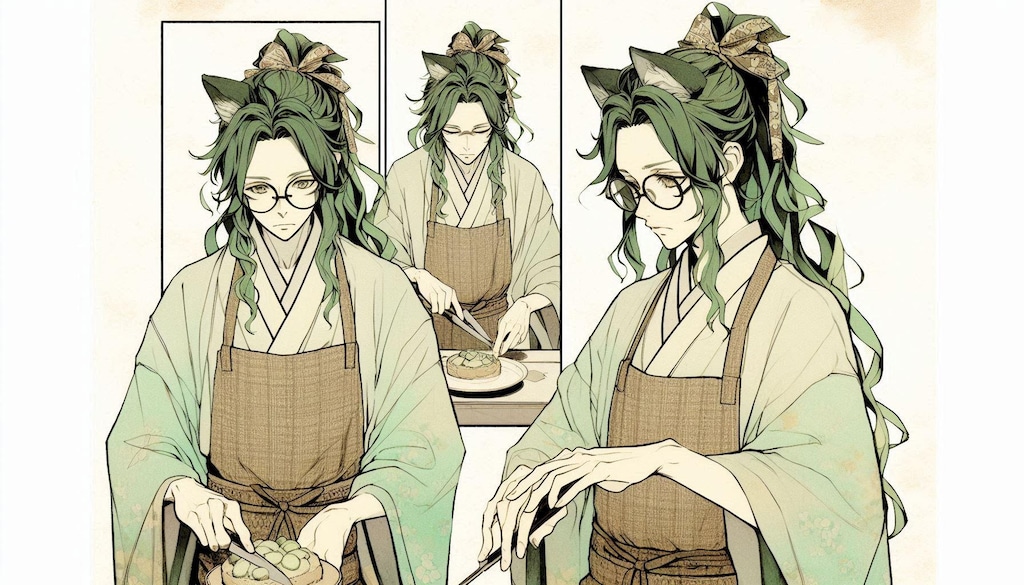 葛藤しながらケーキをカット