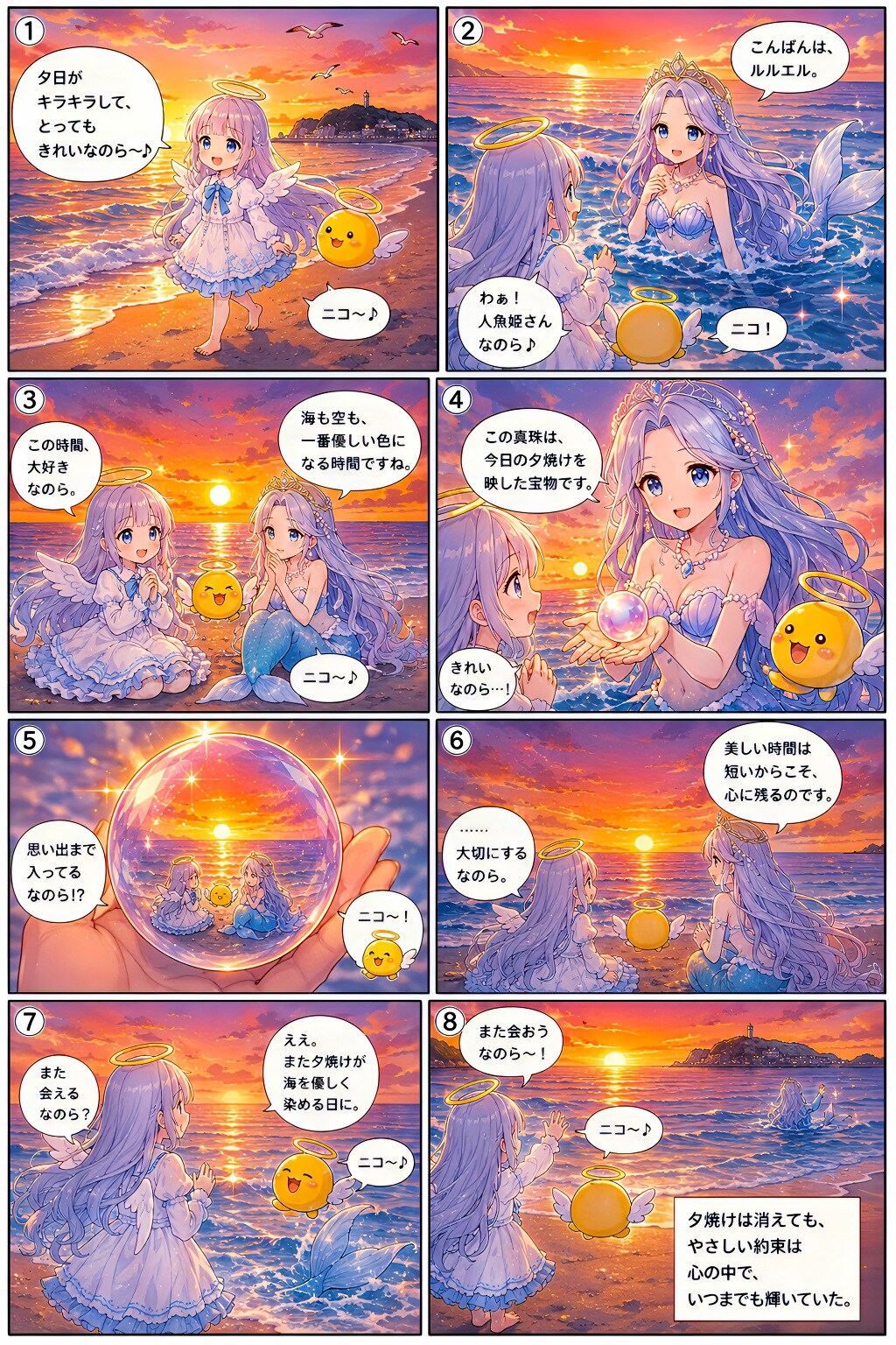 ルルエルの夏の夕暮れなのら～❣