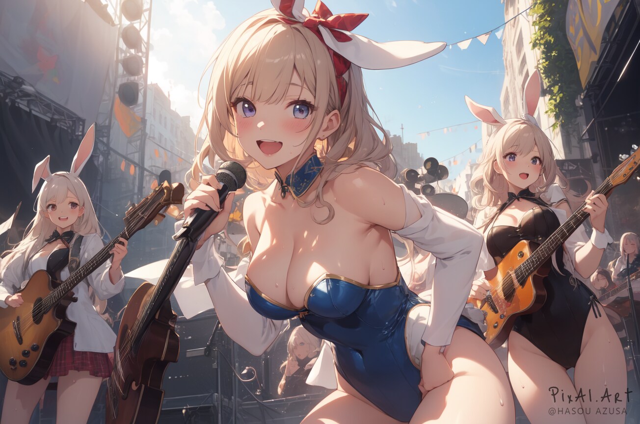 真夏のフェスティバル参加バンド・バニーズ