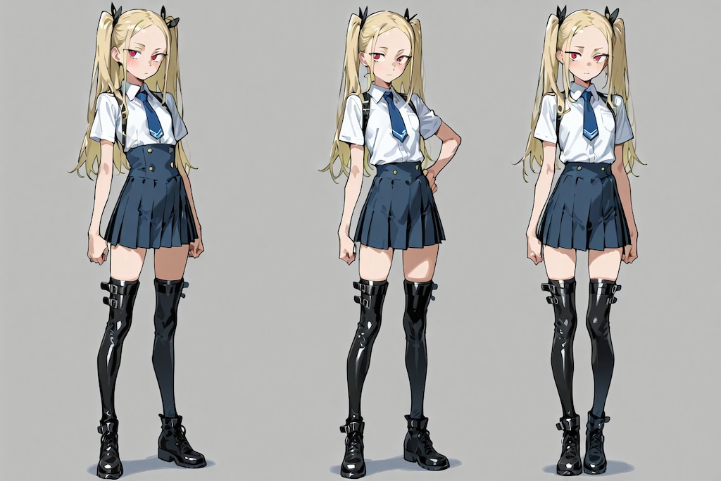 ニーハイブーツ制服