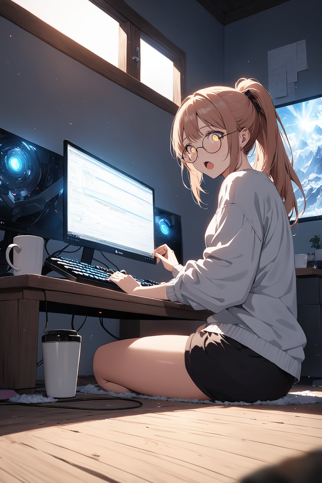 飼い猫が電源コードに足を引っかけるのを目撃した瞬間 Y802