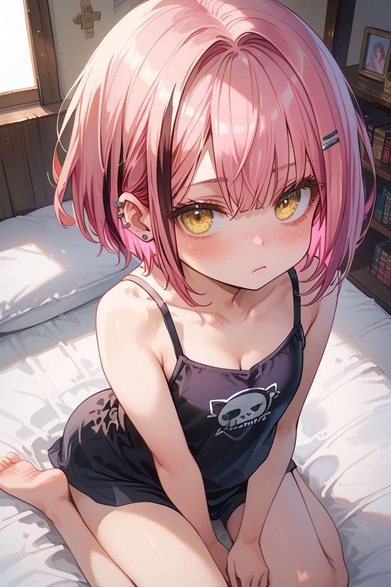 寝起きキャミ