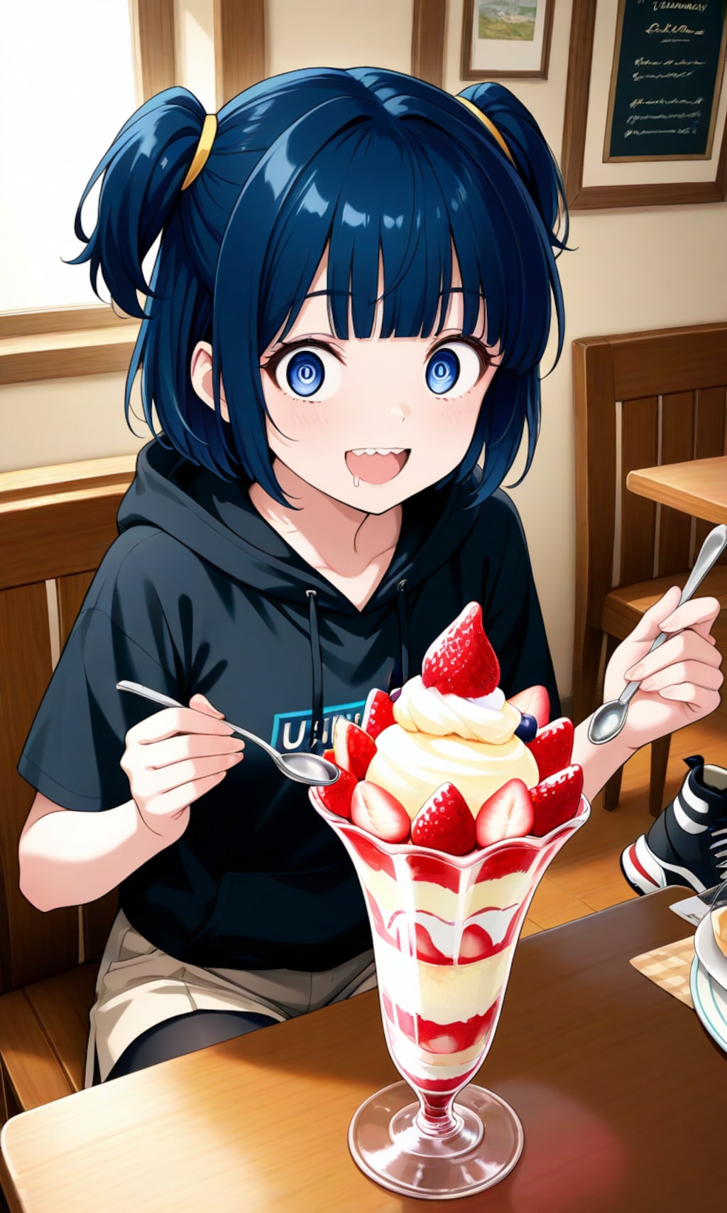 ジャンボパフェにちょうせん🎵