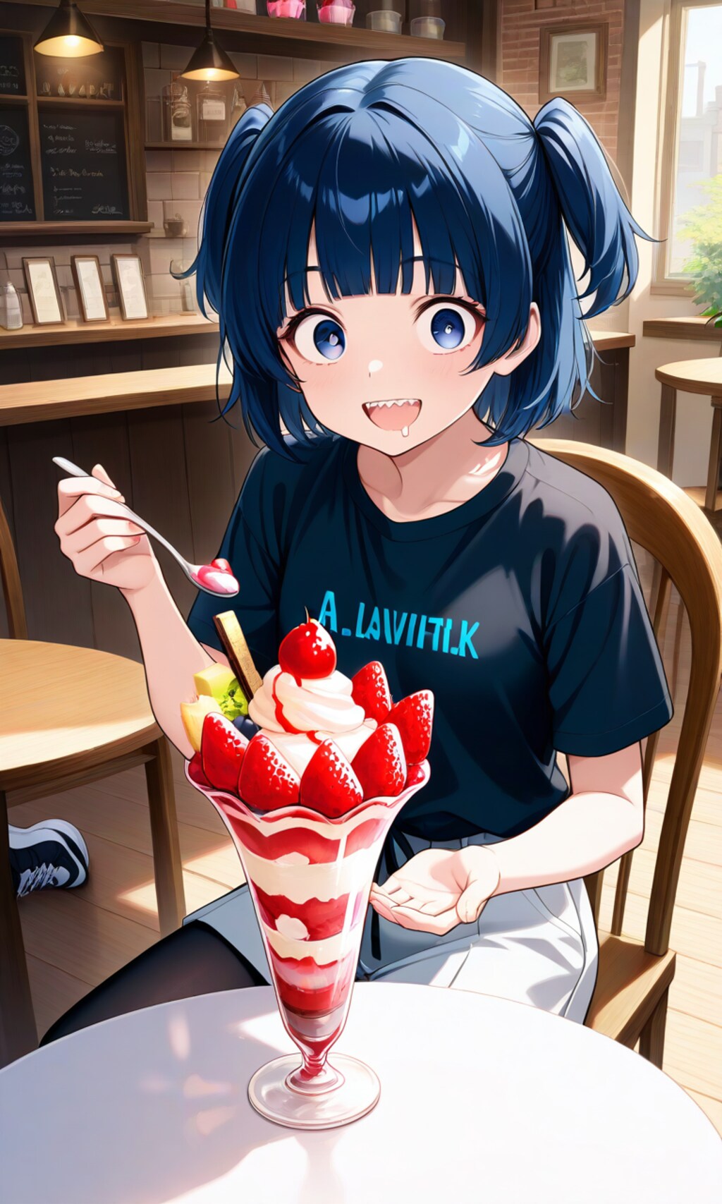 ジャンボパフェにちょうせん🎵