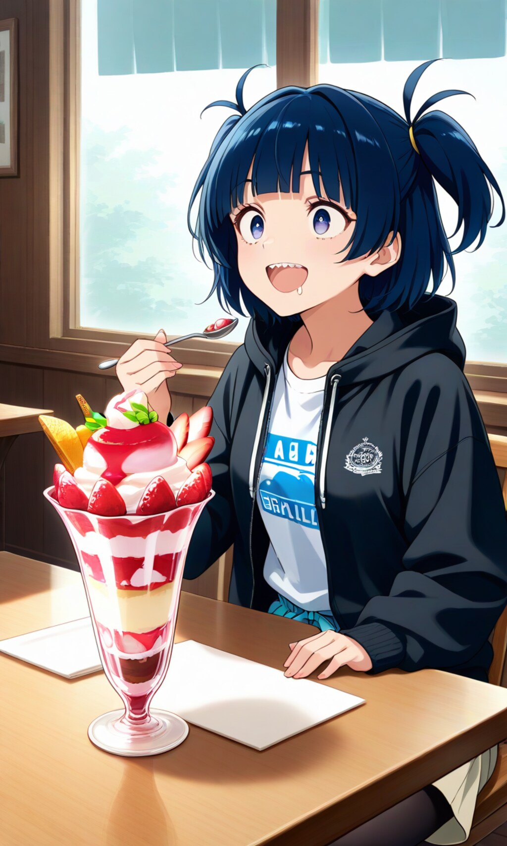 ジャンボパフェにちょうせん🎵