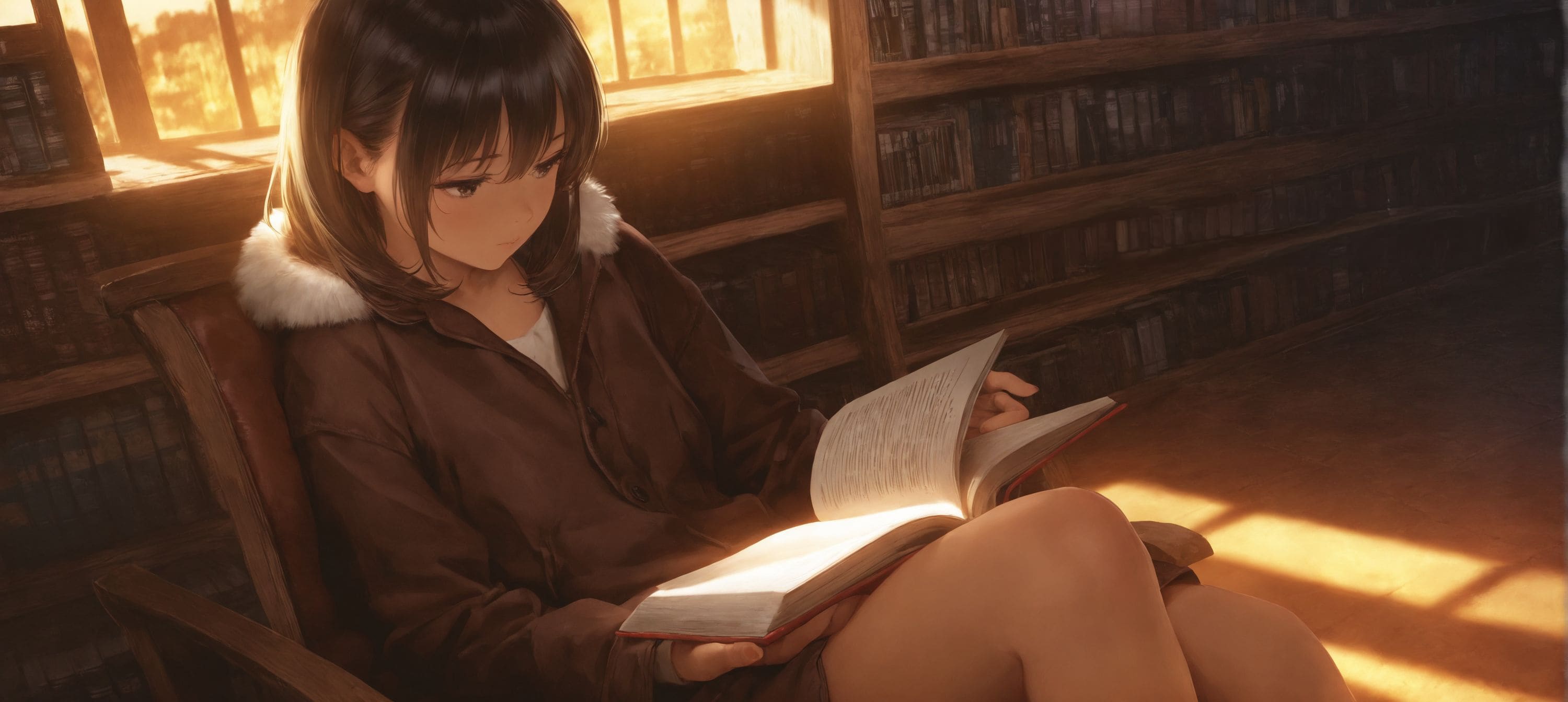 本と一緒に、ちょっとだけ遠回り。 | の人気AIイラスト・グラビア