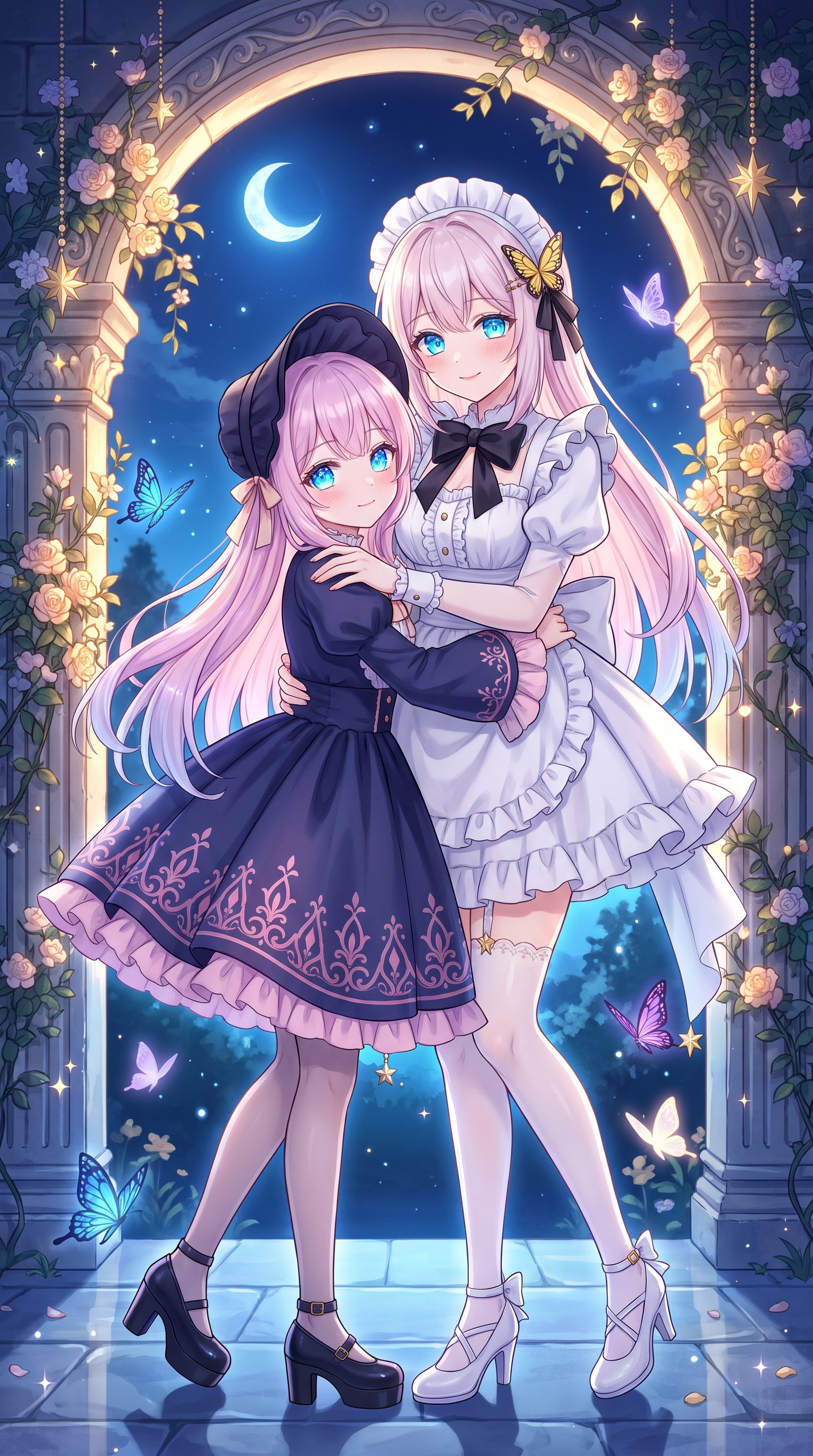 月蝶双姫花廊 | の人気AIイラスト・グラビア