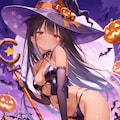 🎃褐色ちゃんx魔女っ娘🦇 3枚目