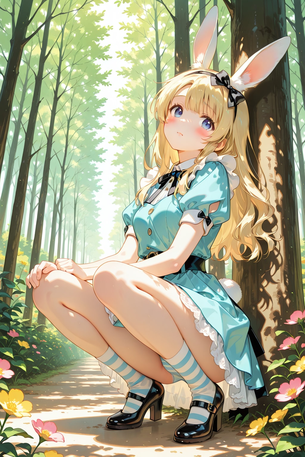 🌳森で見つけたウサギさん🐰