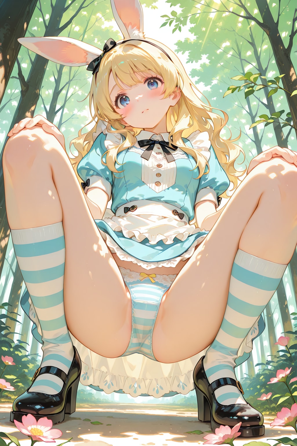 🌳森で見つけたウサギさん🐰