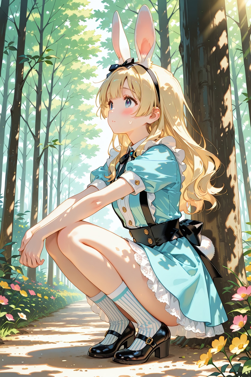 🌳森で見つけたウサギさん🐰