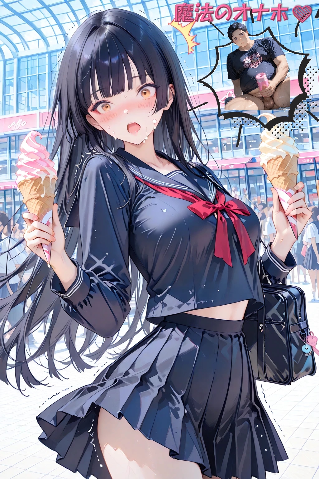 [魔法のオナホ]　シンクロ相手はJKでした♪