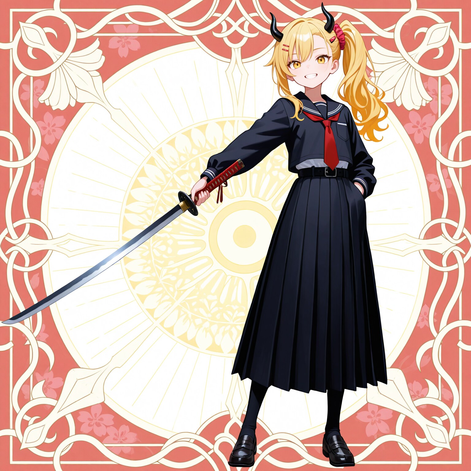 ロングスカート女鬼高生さん | の人気AIイラスト・グラビア