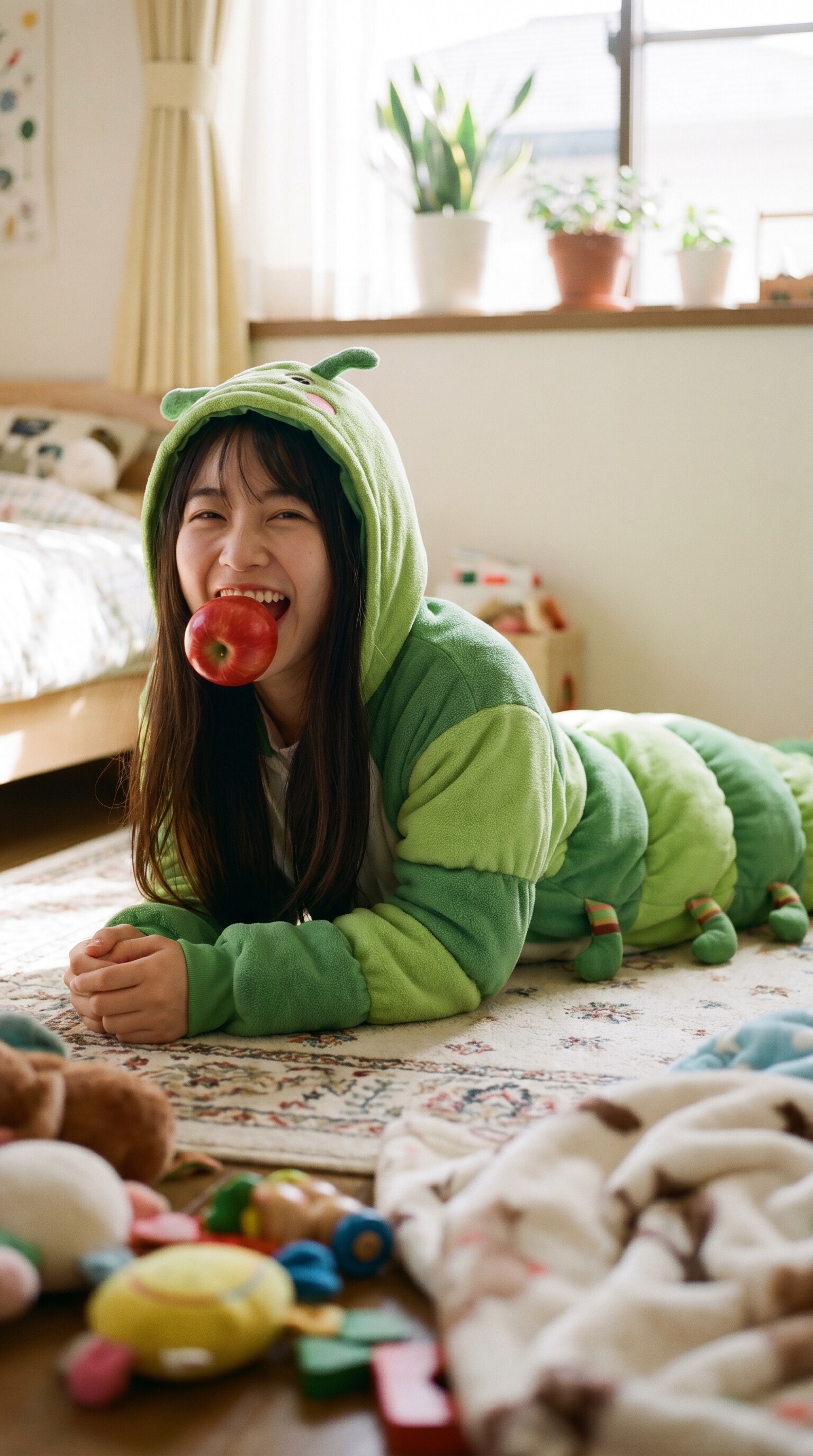 The Caterpillar Who Stole an Apple | の人気AIイラスト・グラビア