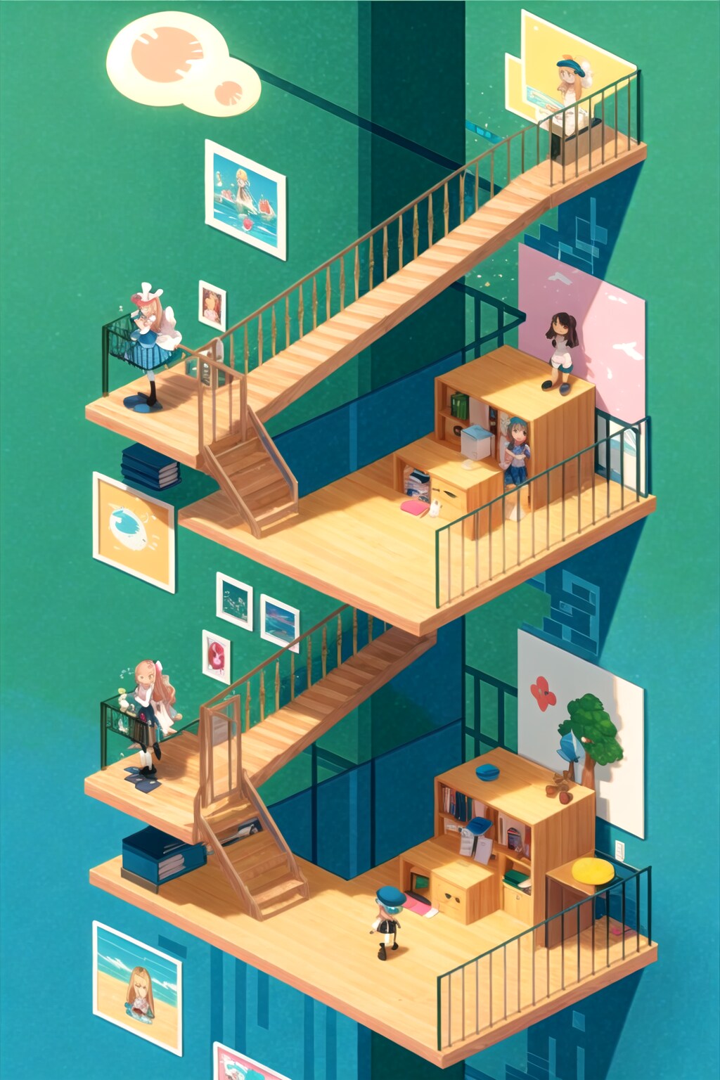 アップダウン↑↓ | の人気AIイラスト・グラビア