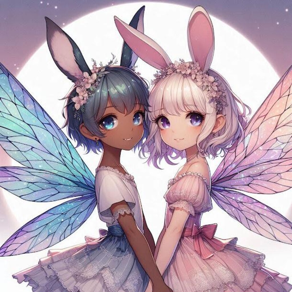 ふたりのウサギ