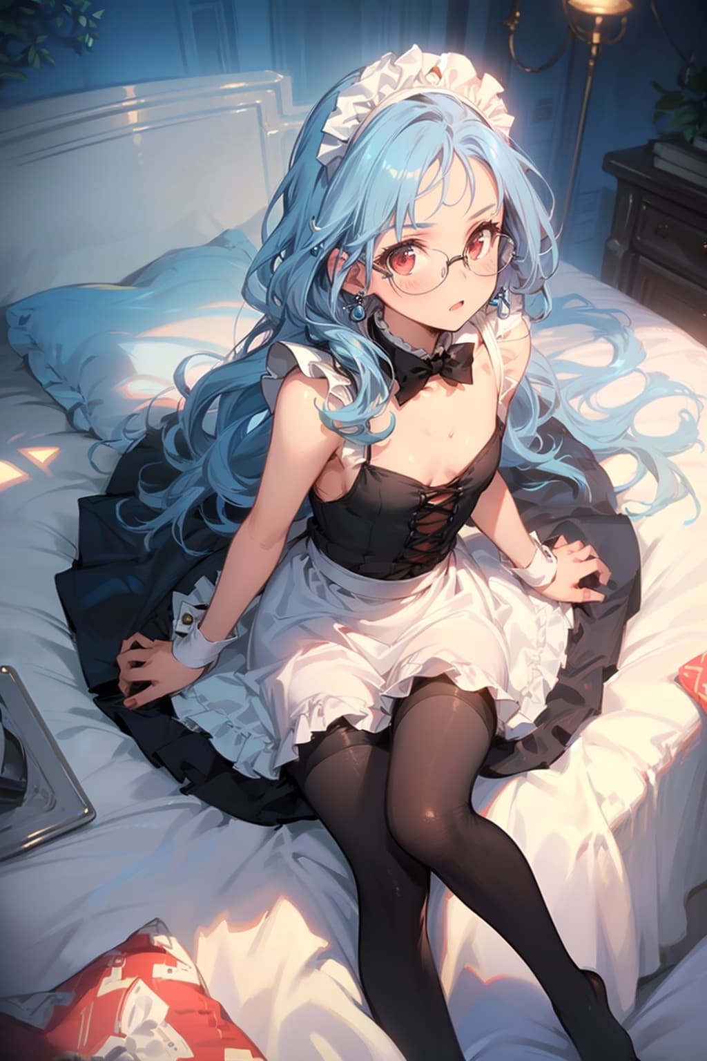 メイドの眼鏡っ娘 | の人気AIイラスト・グラビア