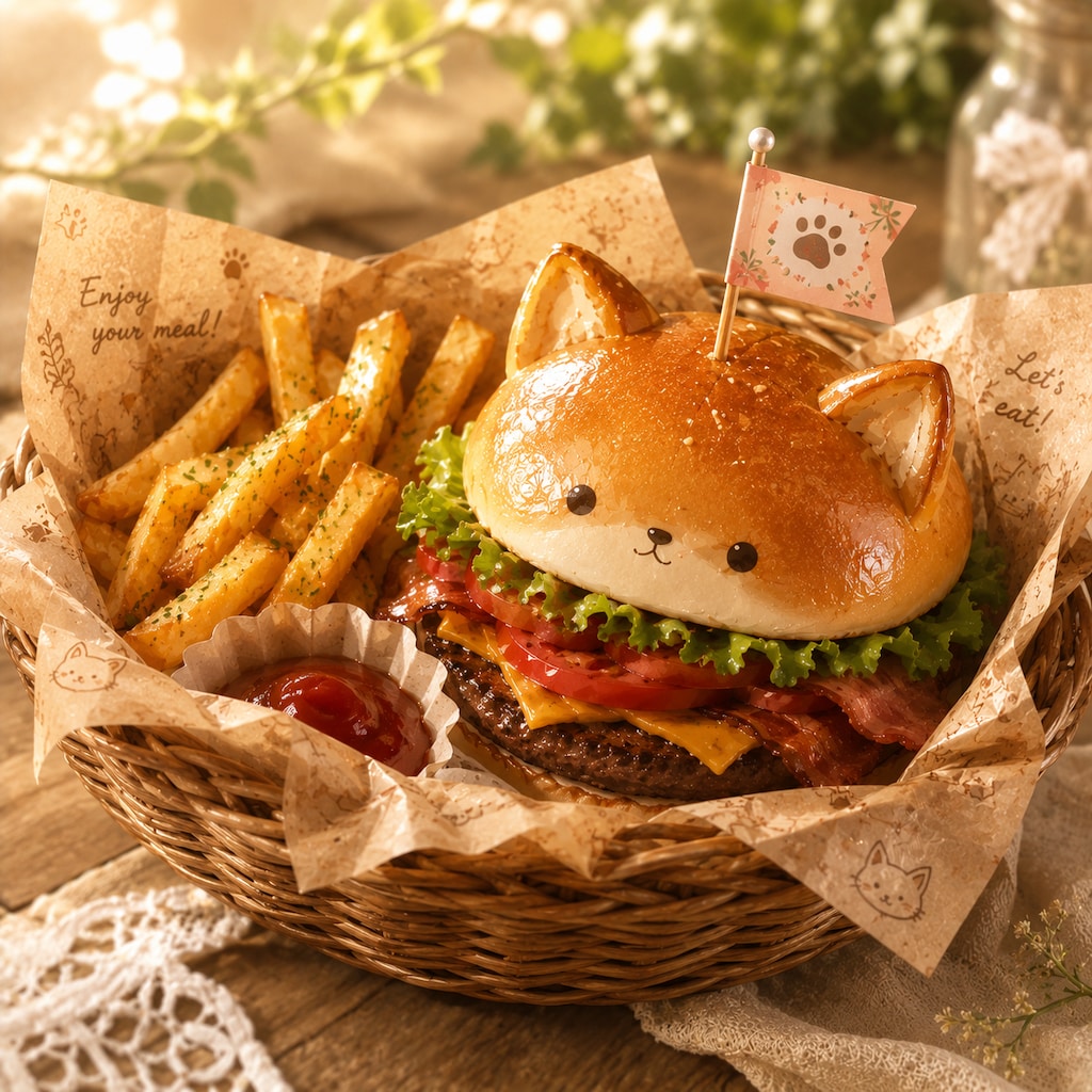 狐耳バーガー