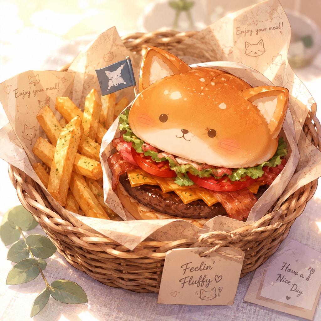 狐耳バーガー