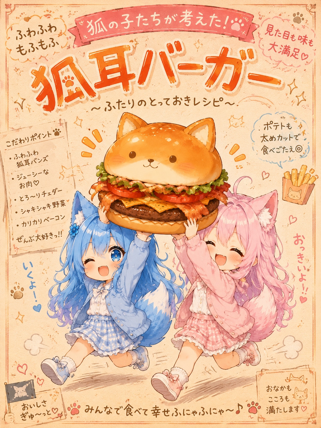 狐耳バーガー