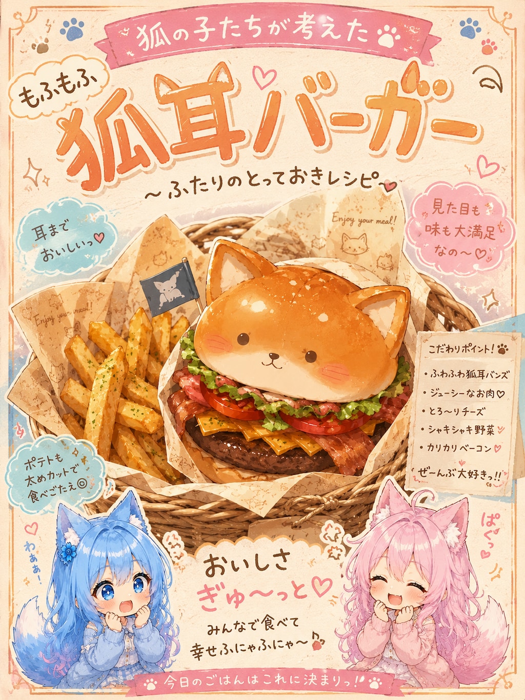 狐耳バーガー