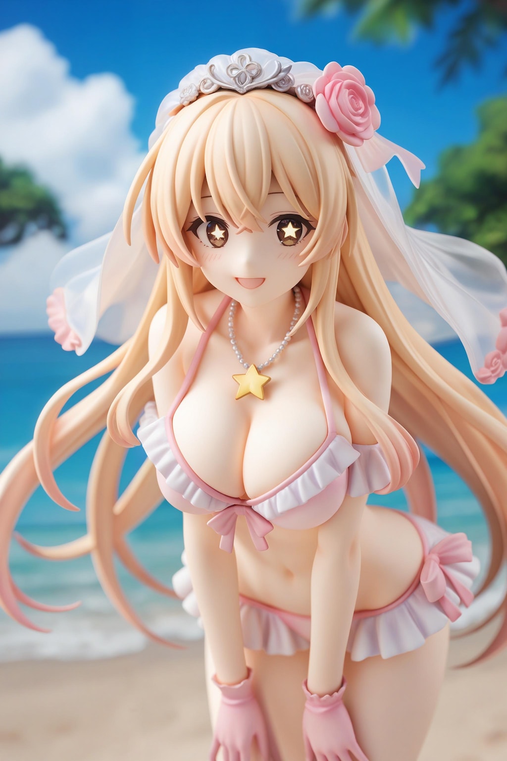 とある科学の超電磁砲Tのウエディングビキニフィギュア風