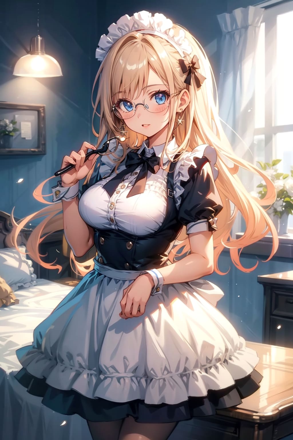 メガネ美少女メイド