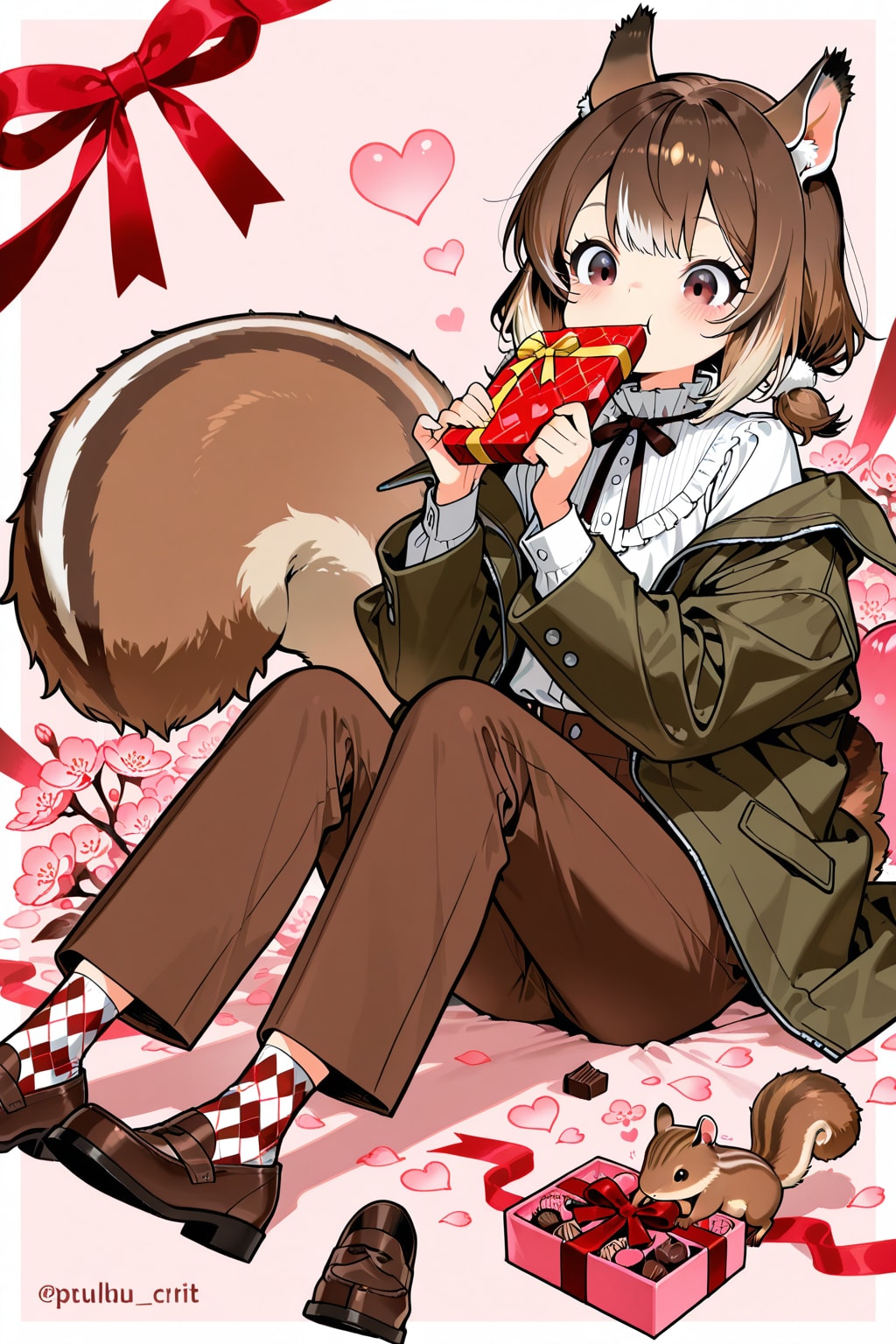 la saint valentin シルちゃん《おいでよ どうぶつの娘》