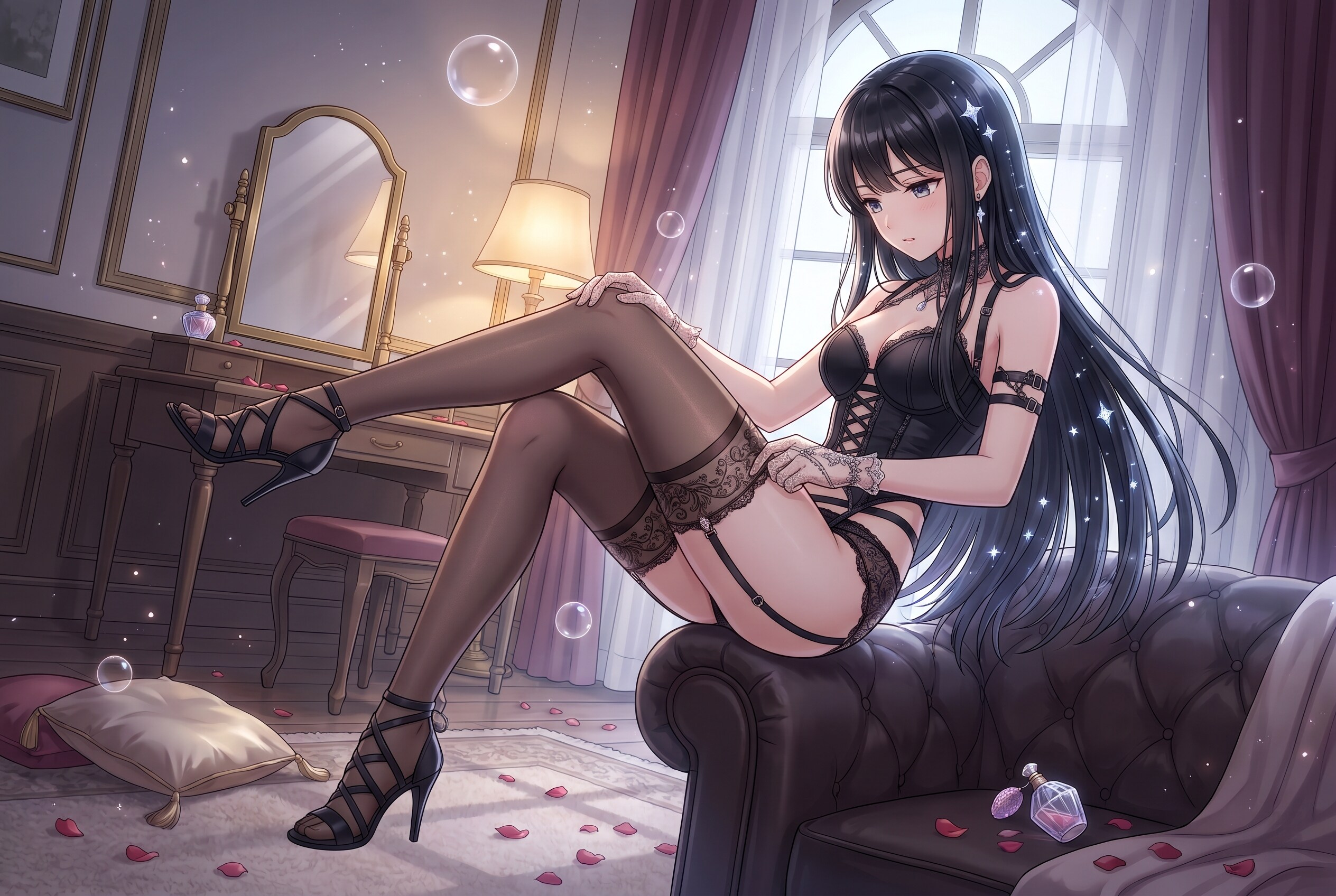 黒絹の夜舞