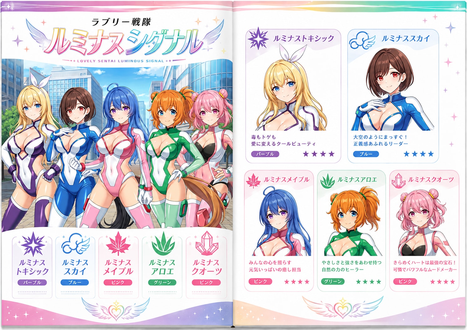 自分の理想の女子のみの戦隊