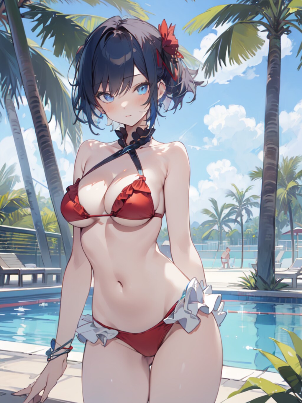 赤いビキニ