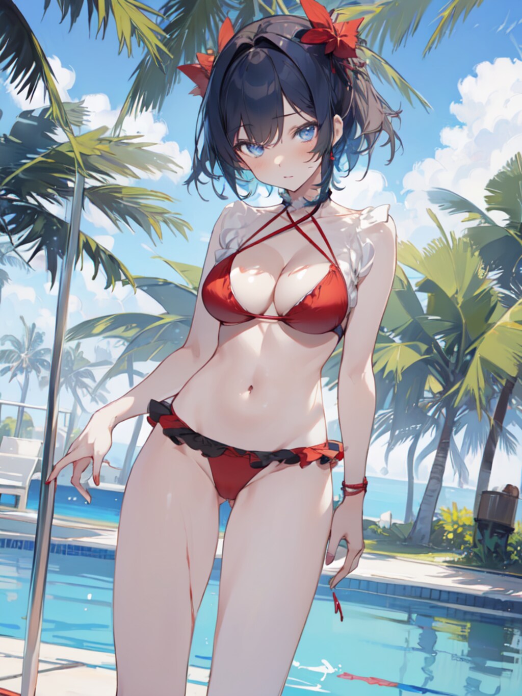 赤いビキニ