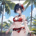 赤いビキニ 3枚目