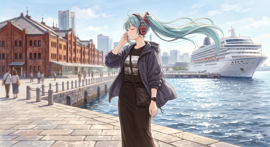 初音ミク　横浜赤レンガ１