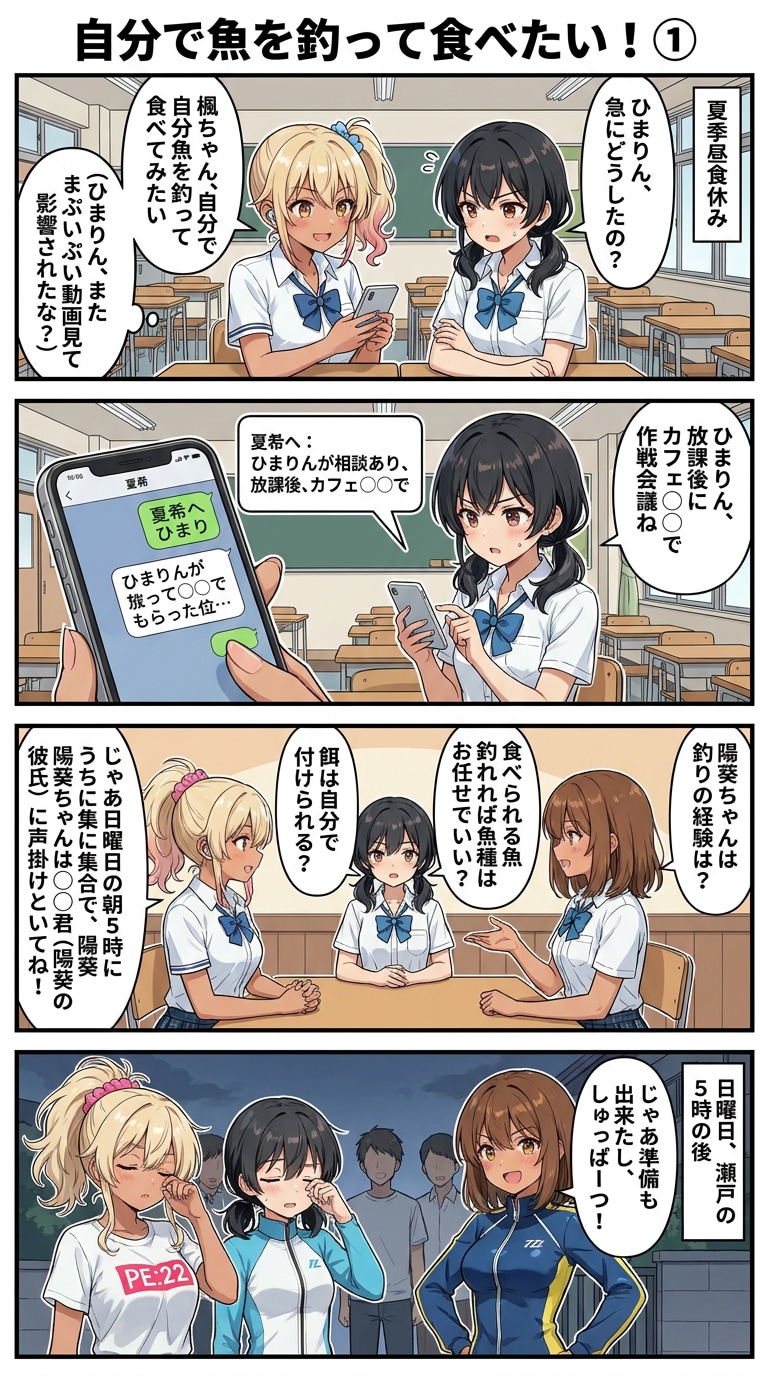 自分で魚を釣って食べたい！