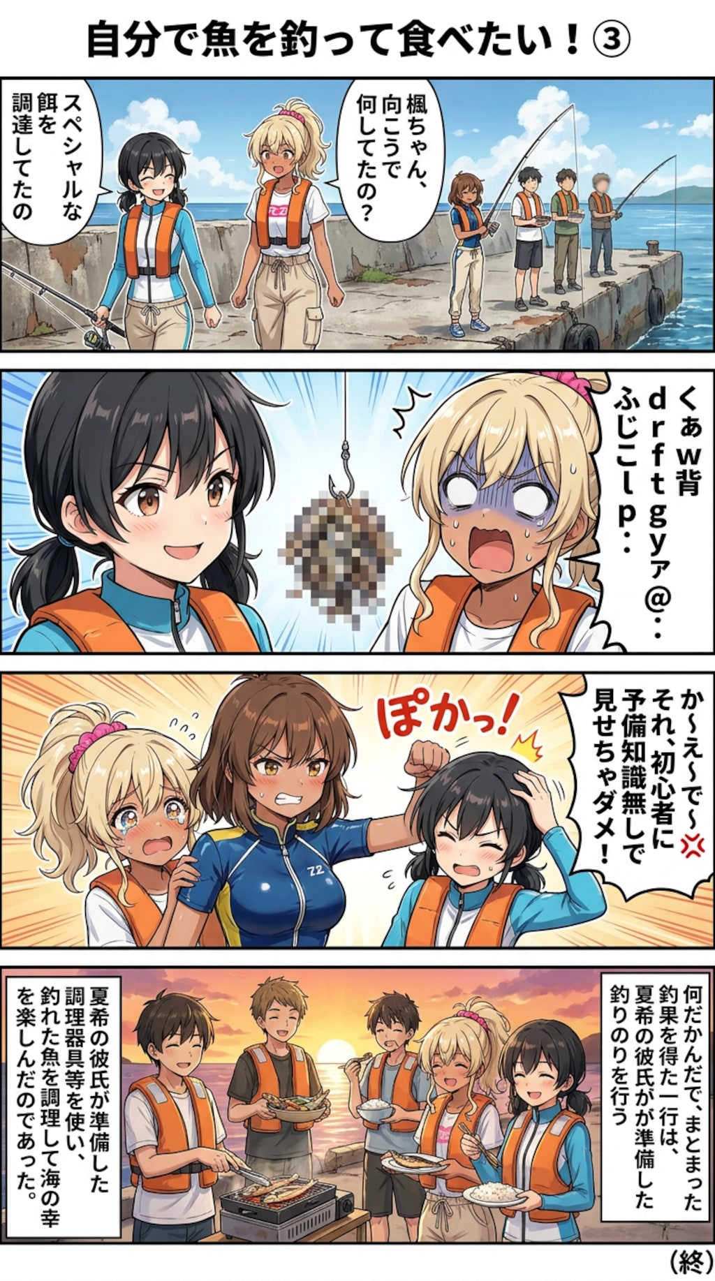 自分で魚を釣って食べたい！