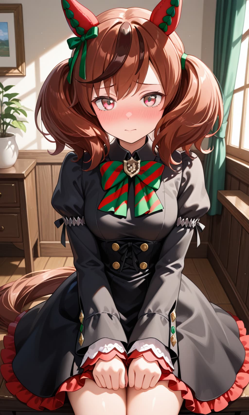 ゴスロリ衣装のネイチャさん