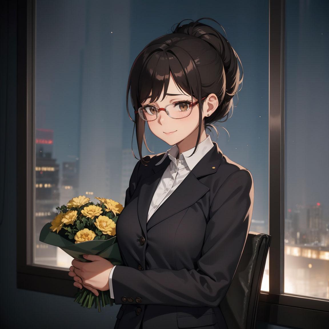 先生、ありがとうございましたっ【全２枚】 | の人気AIイラスト・グラビア