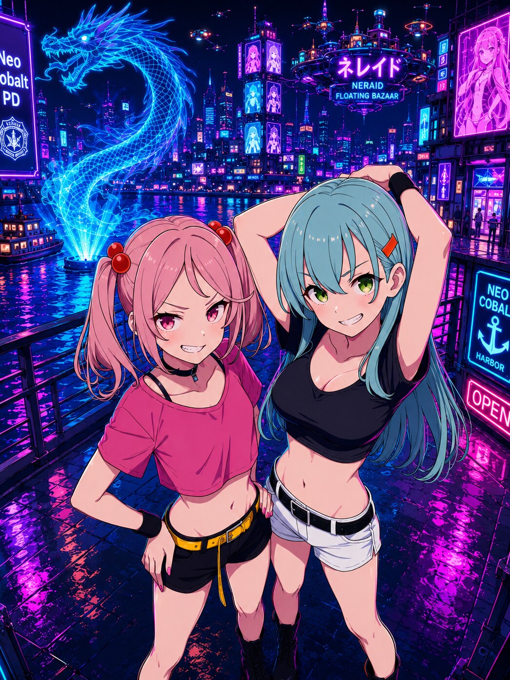 サイバーパンクなウォーターフロント